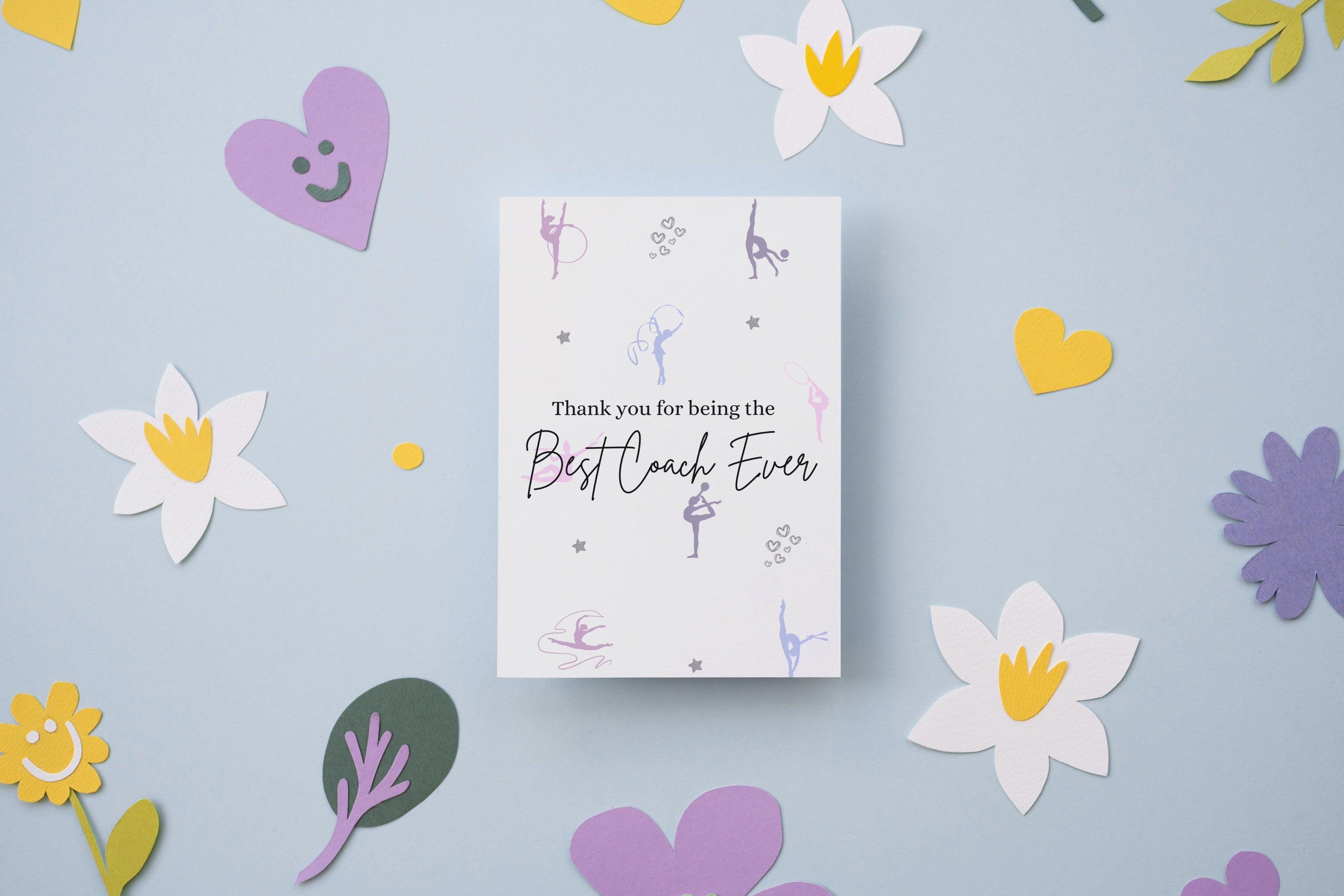 Personalised Rhythmic Gymnastics Thank You Card