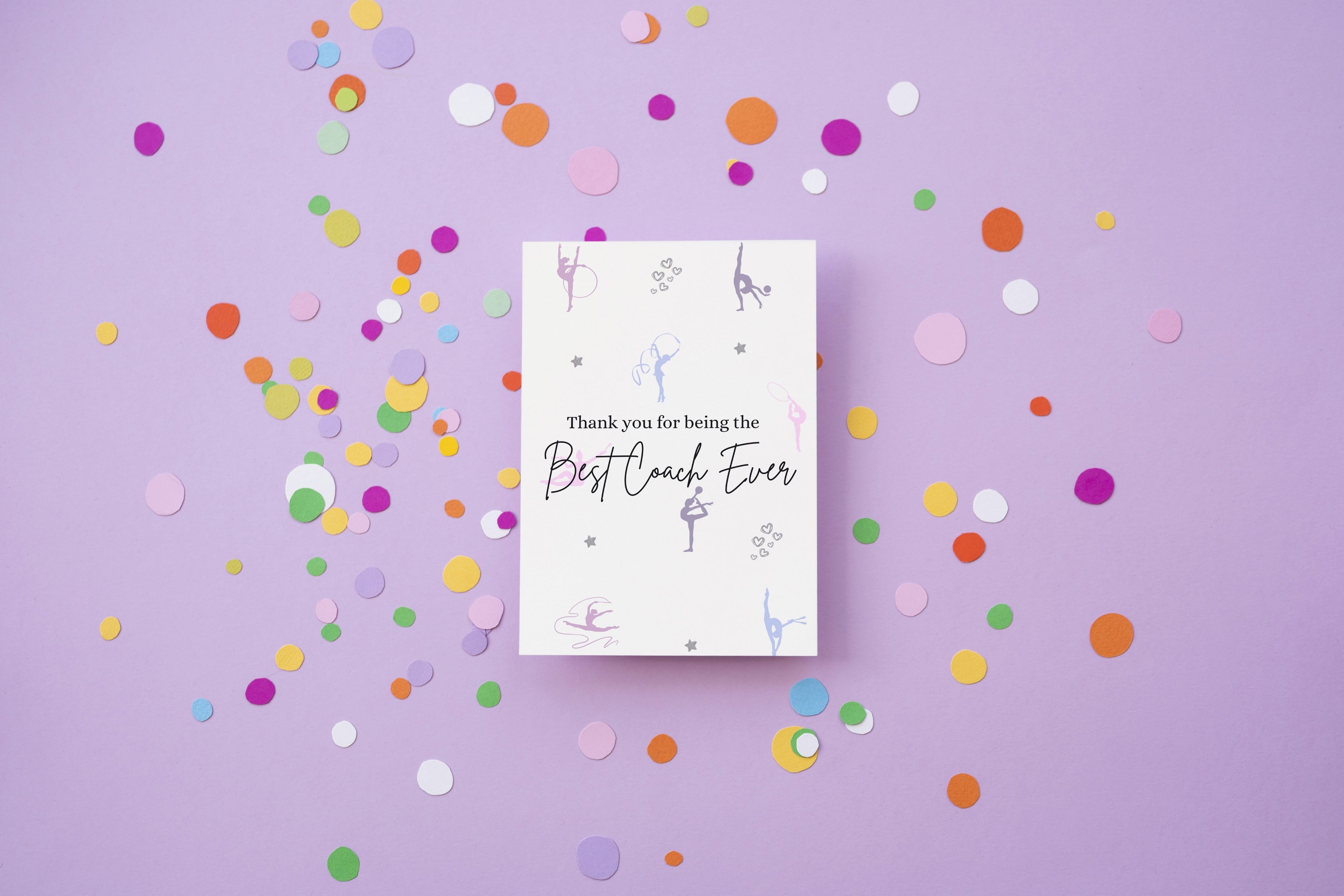 Personalised Rhythmic Gymnastics Thank You Card