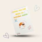 Boys Gymnastics Thank You Card