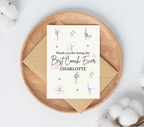Personalised Rhythmic Gymnastics Thank You Card
